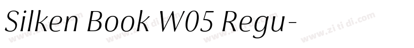 Silken Book W05 Regu字体转换